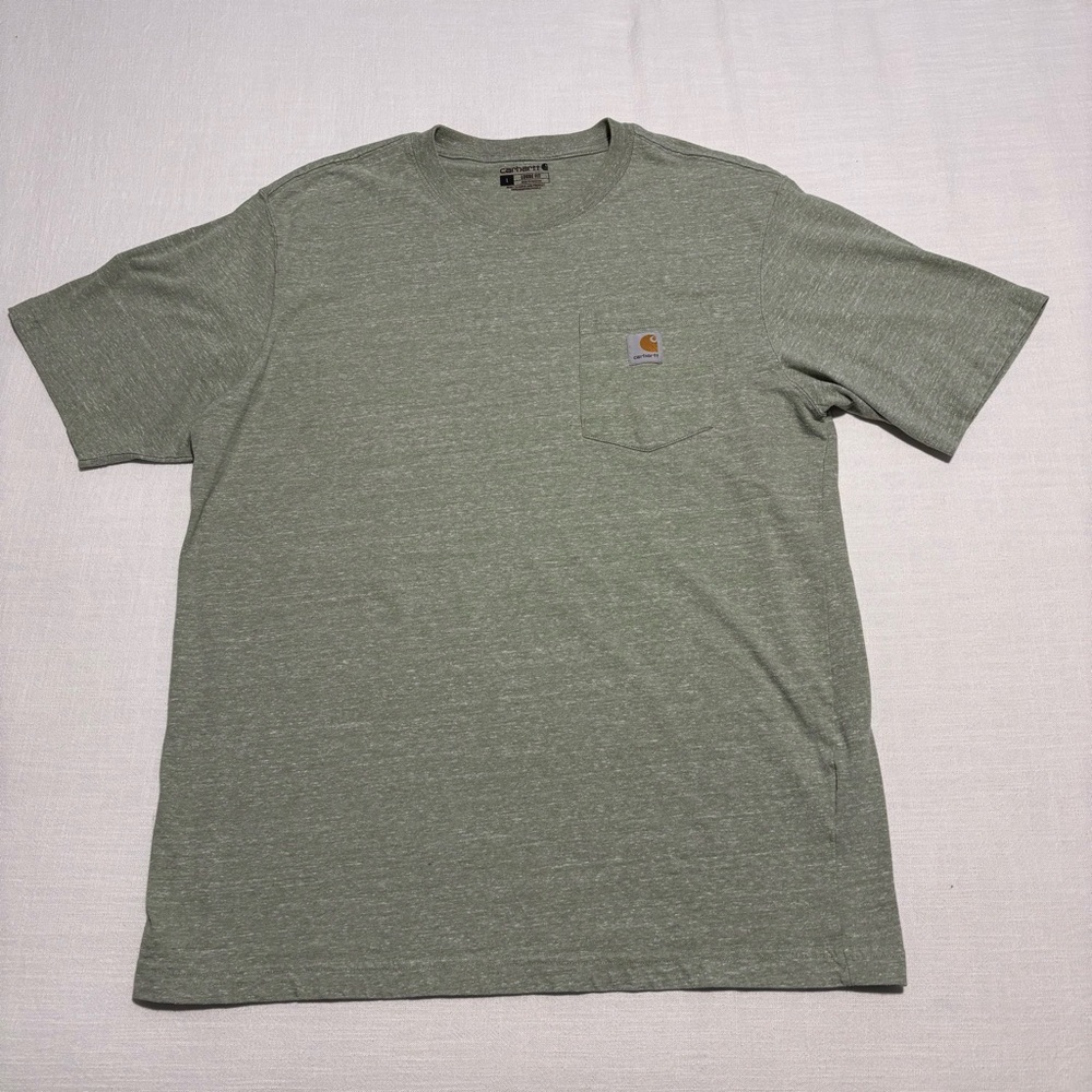 Men’s Carhartt Iconic K87 Loose Fit Heavyweight Pocket T-Shirt | Green | Large